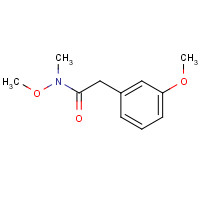 144828-84-2 N-methoxy-2-(3-methoxyphenyl)-N-methylacetamide chemical structure