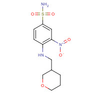 1228836-23-4 3-nitro-4-(oxan-3-ylmethylamino)benzenesulfonamide chemical structure
