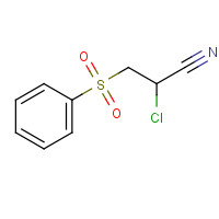 1424-50-6 3-(benzenesulfonyl)-2-chloropropanenitrile chemical structure