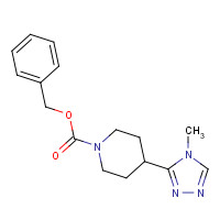 1431725-49-3 benzyl 4-(4-methyl-1,2,4-triazol-3-yl)piperidine-1-carboxylate chemical structure