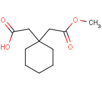 60142-94-1 2-[1-(2-methoxy-2-oxoethyl)cyclohexyl]acetic acid chemical structure