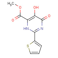 391680-92-5 methyl 5-hydroxy-4-oxo-2-thiophen-2-yl-1H-pyrimidine-6-carboxylate chemical structure