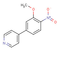 103347-93-9 4-(3-methoxy-4-nitrophenyl)pyridine chemical structure