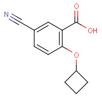 1065640-62-1 5-cyano-2-cyclobutyloxybenzoic acid chemical structure