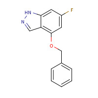 1167056-42-9 6-fluoro-4-phenylmethoxy-1H-indazole chemical structure