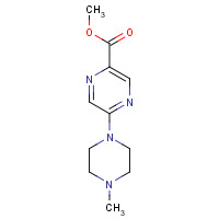 1035270-72-4 methyl 5-(4-methylpiperazin-1-yl)pyrazine-2-carboxylate chemical structure