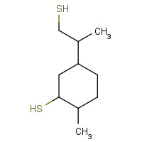 4802-20-4 2-methyl-5-(1-sulfanylpropan-2-yl)cyclohexane-1-thiol chemical structure