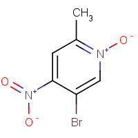 62516-08-9 5-bromo-2-methyl-4-nitro-1-oxidopyridin-1-ium chemical structure
