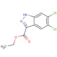 885278-50-2 ethyl 5,6-dichloro-1H-indazole-3-carboxylate chemical structure