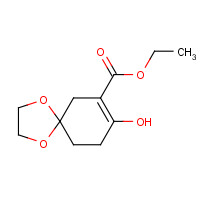 121210-56-8 ethyl 8-hydroxy-1,4-dioxaspiro[4.5]dec-7-ene-7-carboxylate chemical structure