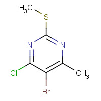 17119-74-3 5-bromo-4-chloro-6-methyl-2-methylsulfanylpyrimidine chemical structure
