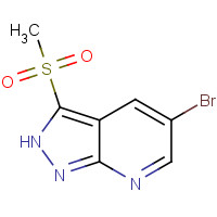 1309778-79-7 5-bromo-3-methylsulfonyl-2H-pyrazolo[3,4-b]pyridine chemical structure