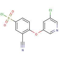 315226-89-2 4-(5-chloropyridin-3-yl)oxy-3-cyanobenzenesulfonyl chloride chemical structure