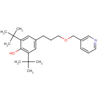 150443-71-3 2,6-ditert-butyl-4-[3-(pyridin-3-ylmethoxy)propyl]phenol chemical structure