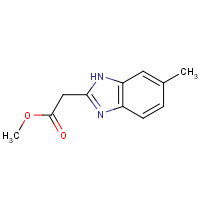 27099-23-6 methyl 2-(6-methyl-1H-benzimidazol-2-yl)acetate chemical structure