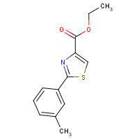 132089-33-9 ethyl 2-(3-methylphenyl)-1,3-thiazole-4-carboxylate chemical structure