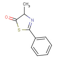 22962-97-6 4-methyl-2-phenyl-4H-1,3-thiazol-5-one chemical structure