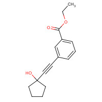 884001-29-0 ethyl 3-[2-(1-hydroxycyclopentyl)ethynyl]benzoate chemical structure