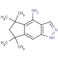 1174064-61-9 5,5,7,7-tetramethyl-1,6-dihydrocyclopenta[f]indazol-4-amine chemical structure