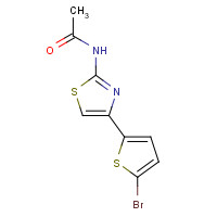 34800-26-5 N-[4-(5-bromothiophen-2-yl)-1,3-thiazol-2-yl]acetamide chemical structure