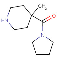 885523-47-7 (4-methylpiperidin-4-yl)-pyrrolidin-1-ylmethanone chemical structure