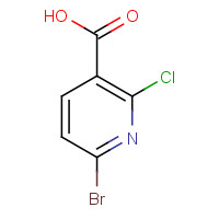 1060815-67-9 6-bromo-2-chloropyridine-3-carboxylic acid chemical structure
