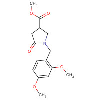 919111-33-4 methyl 1-[(2,4-dimethoxyphenyl)methyl]-5-oxopyrrolidine-3-carboxylate chemical structure