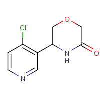 1391060-63-1 5-(4-chloropyridin-3-yl)morpholin-3-one chemical structure