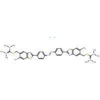 61968-76-1 [dimethylamino-[[2-[4-[[4-[5-[[dimethylamino(dimethylazaniumylidene)methyl]sulfanylmethyl]-6-methyl-1,3-benzothiazol-2-yl]phenyl]diazenyl]phenyl]-6-methyl-1,3-benzothiazol-5-yl]methylsulfanyl]methylidene]-dimethylazanium;dichloride chemical structure