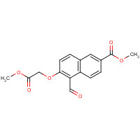 713515-77-6 methyl 5-formyl-6-(2-methoxy-2-oxoethoxy)naphthalene-2-carboxylate chemical structure