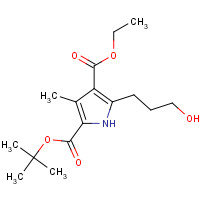 1082989-72-7 2-O-tert-butyl 4-O-ethyl 5-(3-hydroxypropyl)-3-methyl-1H-pyrrole-2,4-dicarboxylate chemical structure