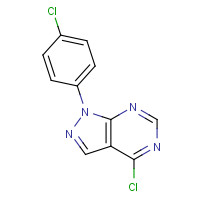 5334-59-8 4-chloro-1-(4-chlorophenyl)pyrazolo[3,4-d]pyrimidine chemical structure