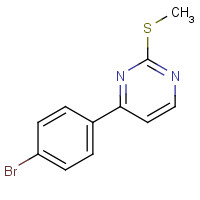 778646-96-1 4-(4-bromophenyl)-2-methylsulfanylpyrimidine chemical structure