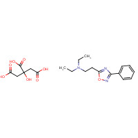 1949-20-8 N,N-diethyl-2-(3-phenyl-1,2,4-oxadiazol-5-yl)ethanamine;2-hydroxypropane-1,2,3-tricarboxylic acid chemical structure