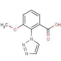 1293286-23-3 3-methoxy-2-(triazol-1-yl)benzoic acid chemical structure