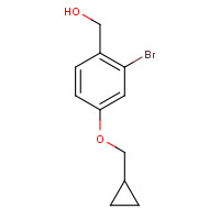 1426953-02-7 [2-bromo-4-(cyclopropylmethoxy)phenyl]methanol chemical structure