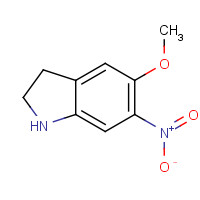 23772-38-5 5-methoxy-6-nitro-2,3-dihydro-1H-indole chemical structure