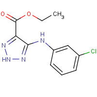 28924-61-0 ethyl 5-(3-chloroanilino)-2H-triazole-4-carboxylate chemical structure