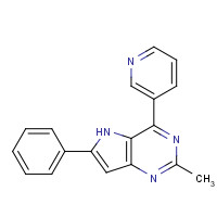 237432-68-7 2-methyl-6-phenyl-4-pyridin-3-yl-5H-pyrrolo[3,2-d]pyrimidine chemical structure