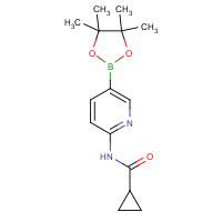 1201644-41-8 N-[5-(4,4,5,5-tetramethyl-1,3,2-dioxaborolan-2-yl)pyridin-2-yl]cyclopropanecarboxamide chemical structure