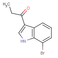 179473-61-1 1-(7-bromo-1H-indol-3-yl)propan-1-one chemical structure