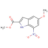 1000341-42-3 methyl 5-methoxy-7-nitro-1H-indole-2-carboxylate chemical structure