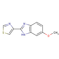 1614-04-6 4-(6-methoxy-1H-benzimidazol-2-yl)-1,3-thiazole chemical structure
