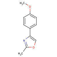 79965-74-5 4-(4-methoxyphenyl)-2-methyl-1,3-oxazole chemical structure