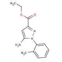 1138036-67-5 ethyl 5-amino-1-(2-methylphenyl)pyrazole-3-carboxylate chemical structure