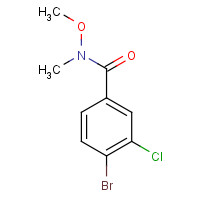 1235711-34-8 4-bromo-3-chloro-N-methoxy-N-methylbenzamide chemical structure