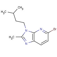 1263281-65-7 5-bromo-2-methyl-3-(3-methylbutyl)imidazo[4,5-b]pyridine chemical structure