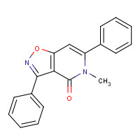 60986-80-3 5-methyl-3,6-diphenyl-[1,2]oxazolo[4,5-c]pyridin-4-one chemical structure