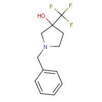 1211580-89-0 1-benzyl-3-(trifluoromethyl)pyrrolidin-3-ol chemical structure