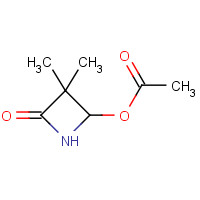 28562-59-6 (3,3-dimethyl-4-oxoazetidin-2-yl) acetate chemical structure